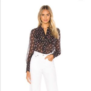 Free People Flowers in December blouse